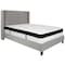 Flash Furniture Full Platform Bed Set, Gray HG-BMF-42-GG - alternate 2